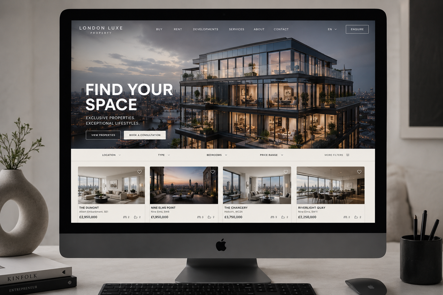 Goggle Studio project — bespoke web design London