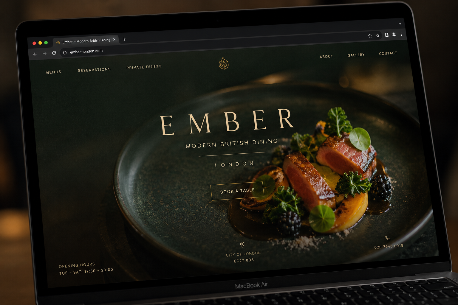Goggle Studio project — bespoke web design London